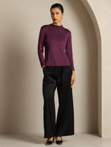 [Viola] SilkSilky-IT Seta pura Womens T-Shirt 008