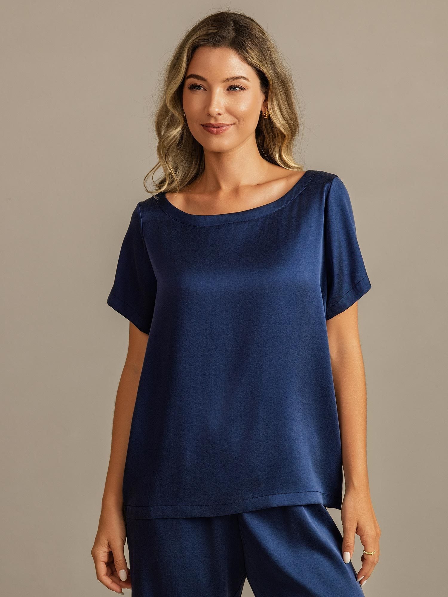 [BluScuro] SilkSilky-IT 19Momme Seta Womens Pajamas 007