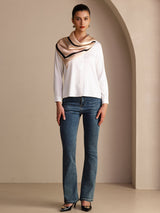 [Quadrato Beige] SilkSilky-IT Scarf 006