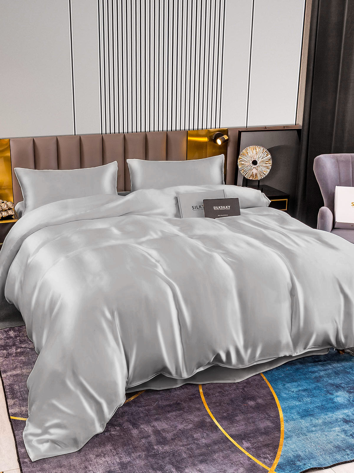 [Argento] SilkSilky-IT 22Momme Seta pura Bedding Set 003