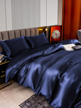 [Blu Scuro] SilkSilky-IT 22Momme Seta pura Bedding Set 006,