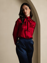 [Blu Scuro] SilkSilky-IT Pantaloni da donna 008