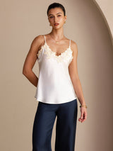 [Bianco] SilkSilky-IT Sleeveless V Neck Cami 003