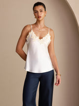 [Bianco] SilkSilky-IT Sleeveless V Neck Cami 003