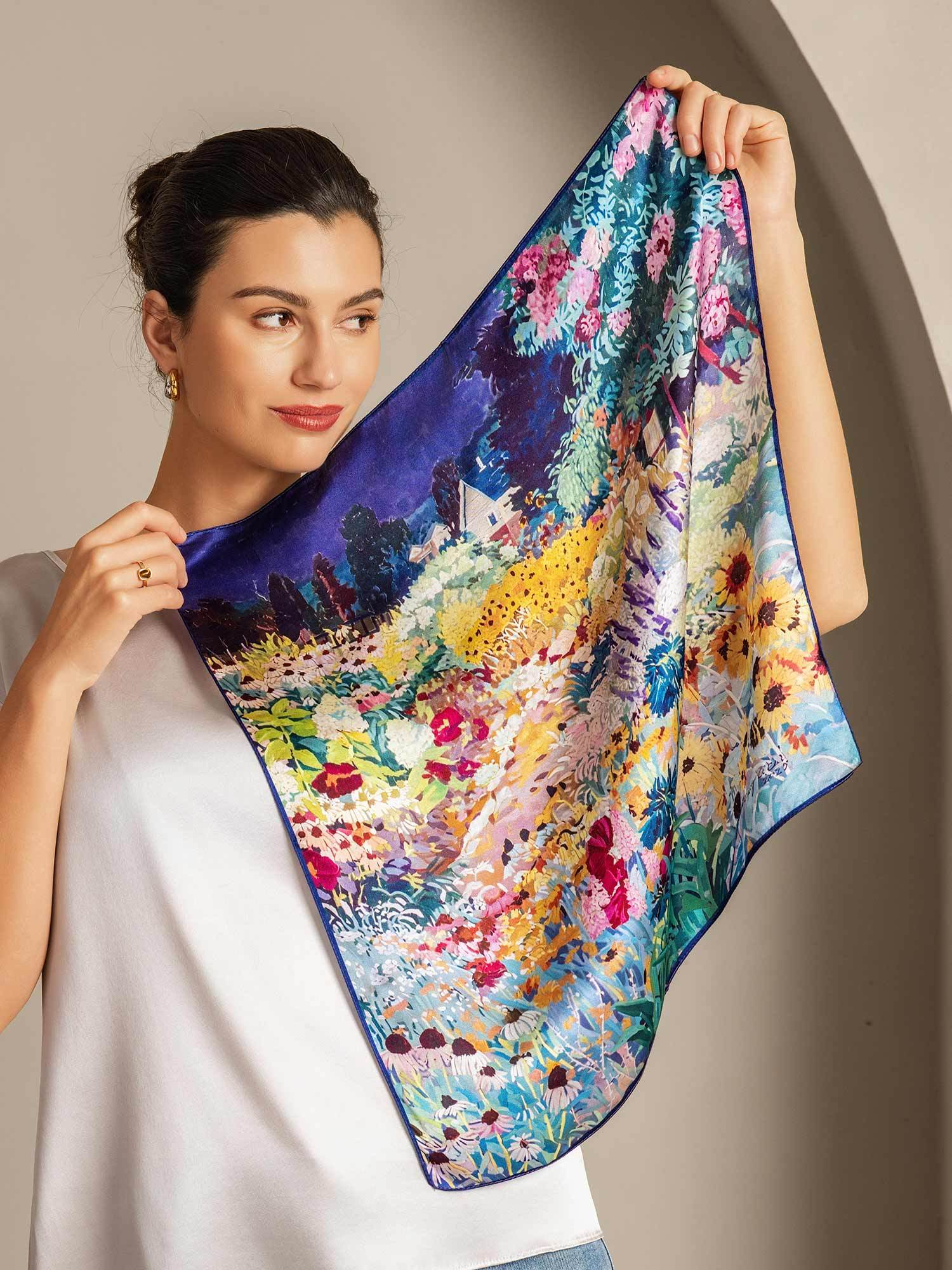 [P093] SilkSilky-IT Seta pura Scarf 003