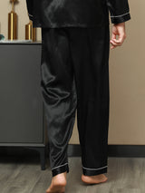 [Nero] SilkSilky-IT Seta pura Mens Sleep Bottoms 002,