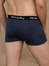 [Blu Scuro] SilkSilky-IT 100% Silk Jersey Intimo da uomo 002