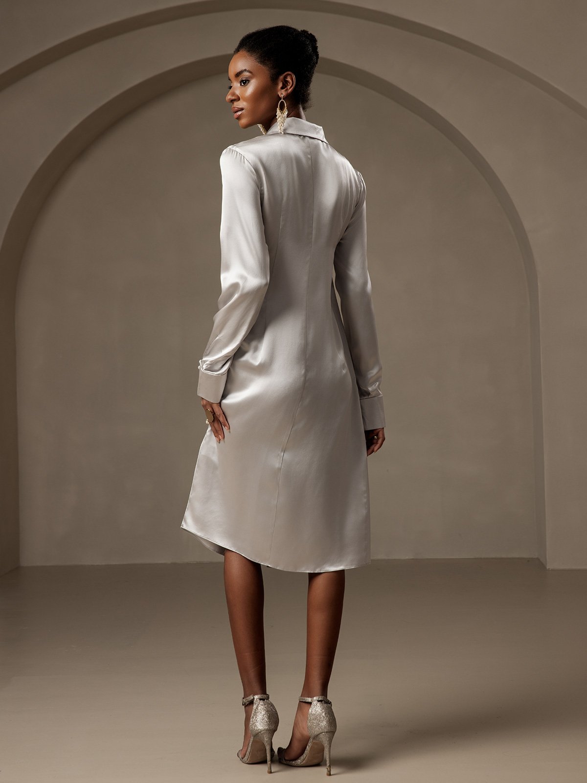 [Argento] SilkSilky-IT 19Momme Seta Dress 002