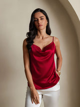 [Vino] SilkSilky-IT Spaghetti Strap Cowl Neck Cami 004