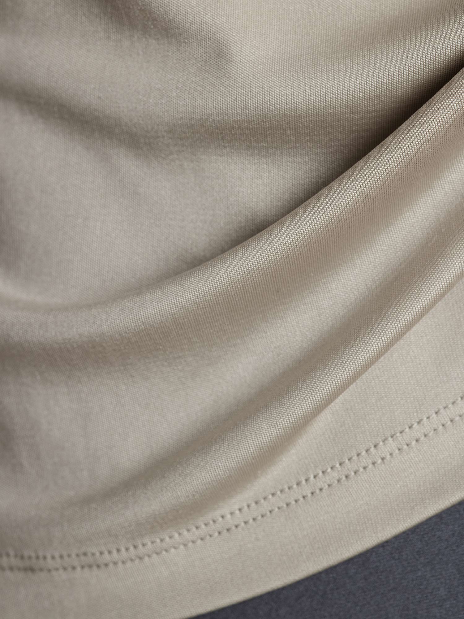 [Grigio] SilkSilky-IT Seta pura Womens T-Shirt 005,