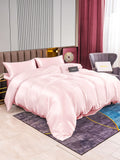 SilkSilky IT 22Momme Seta pura Bedding Set Rosa 006