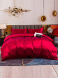 SilkSilky IT 19Momme Seta pura Bedding Set Vino 004