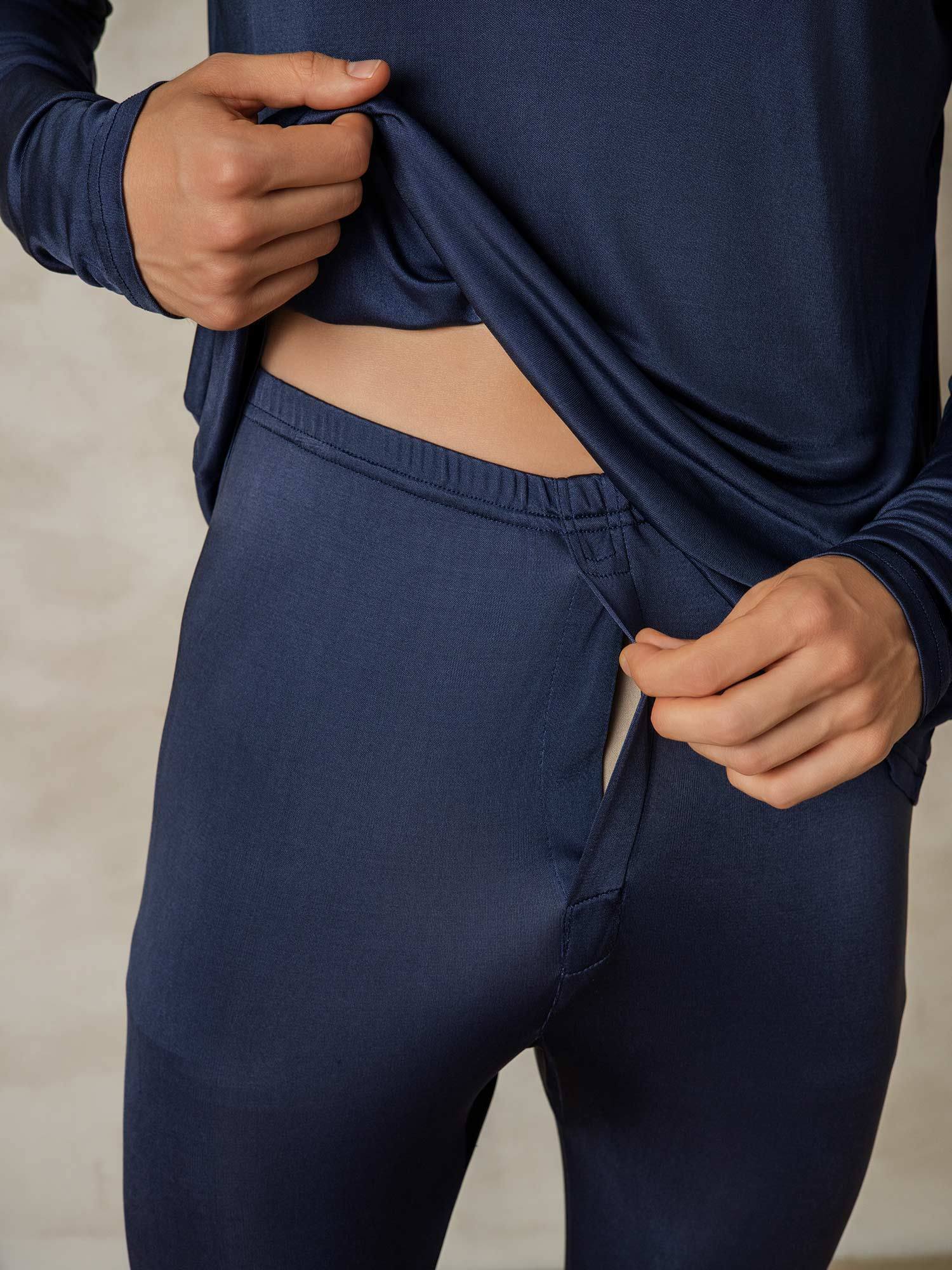[BluScuro] SilkSilky-IT Seta Mens Pajamas 005