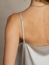 [Argento] SilkSilky-IT Spaghetti Strap Cami 006
