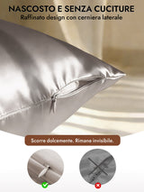 [Grigio] SilkSilky-IT 30Momme Federa 006