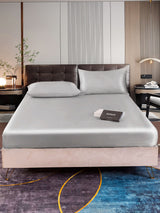 [Argento] SilkSilky-IT 22Momme Set di biancheria da letto 001