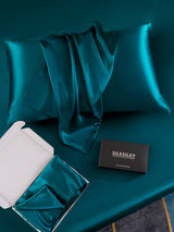[Verde Acqua] SilkSilky-IT 22Momme Seta pura Pillowcase 006