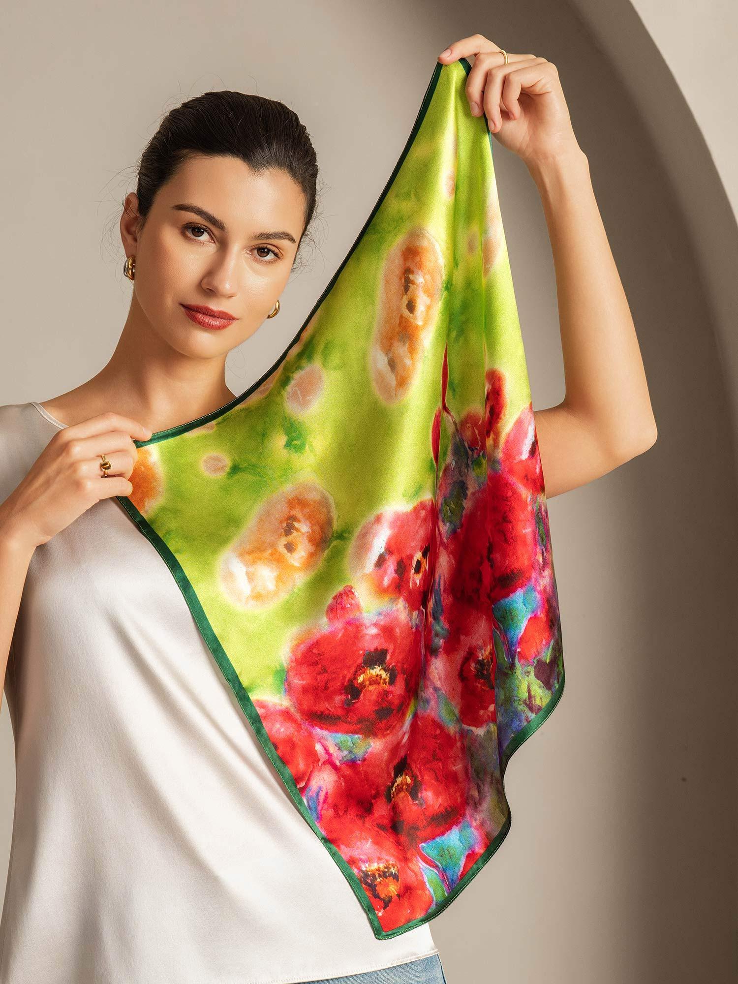 [P099] SilkSilky-IT Seta pura Scarf 004,