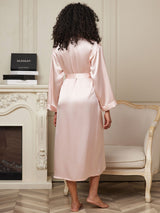 [Rosa] SilkSilky-IT Long Sleeve Vestaglia da donna 002