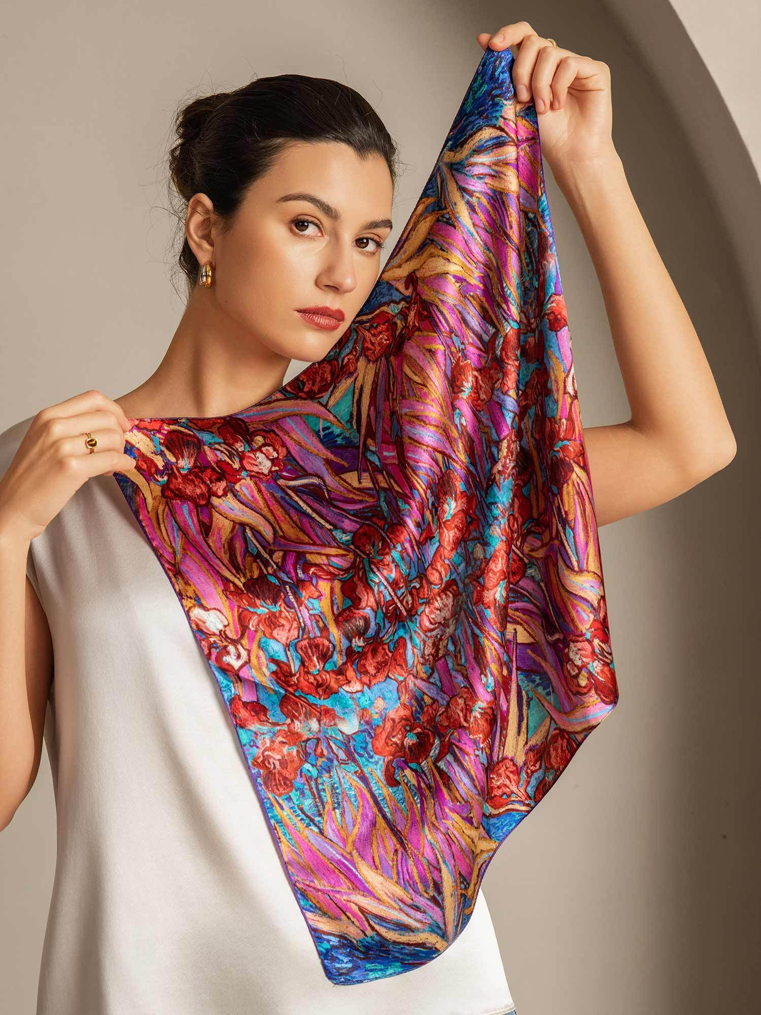 [P095] SilkSilky-IT Seta pura Scarf 003