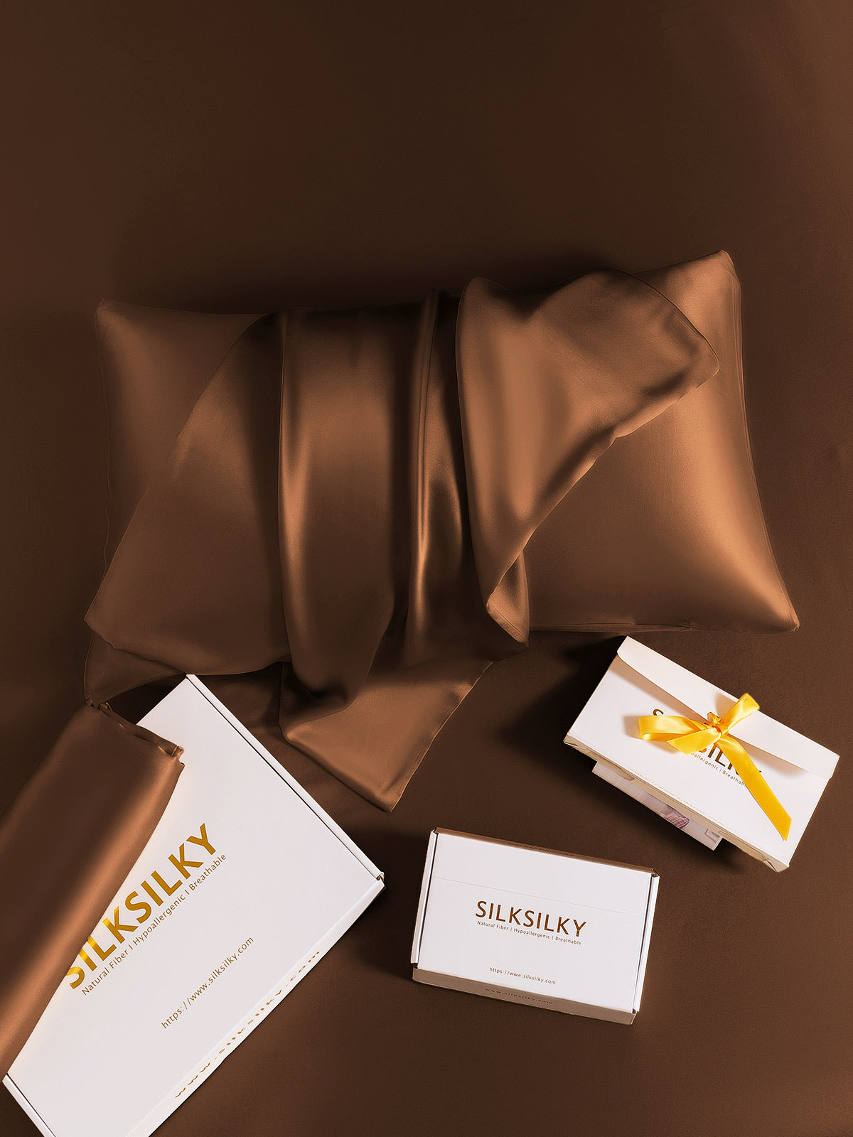 [Caffè] SilkSilky-IT 19Momme Seta pura Pillowcase 007