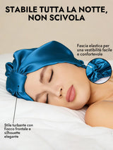 [Verde Acqua] SilkSilky-IT Cuffia di seta 004