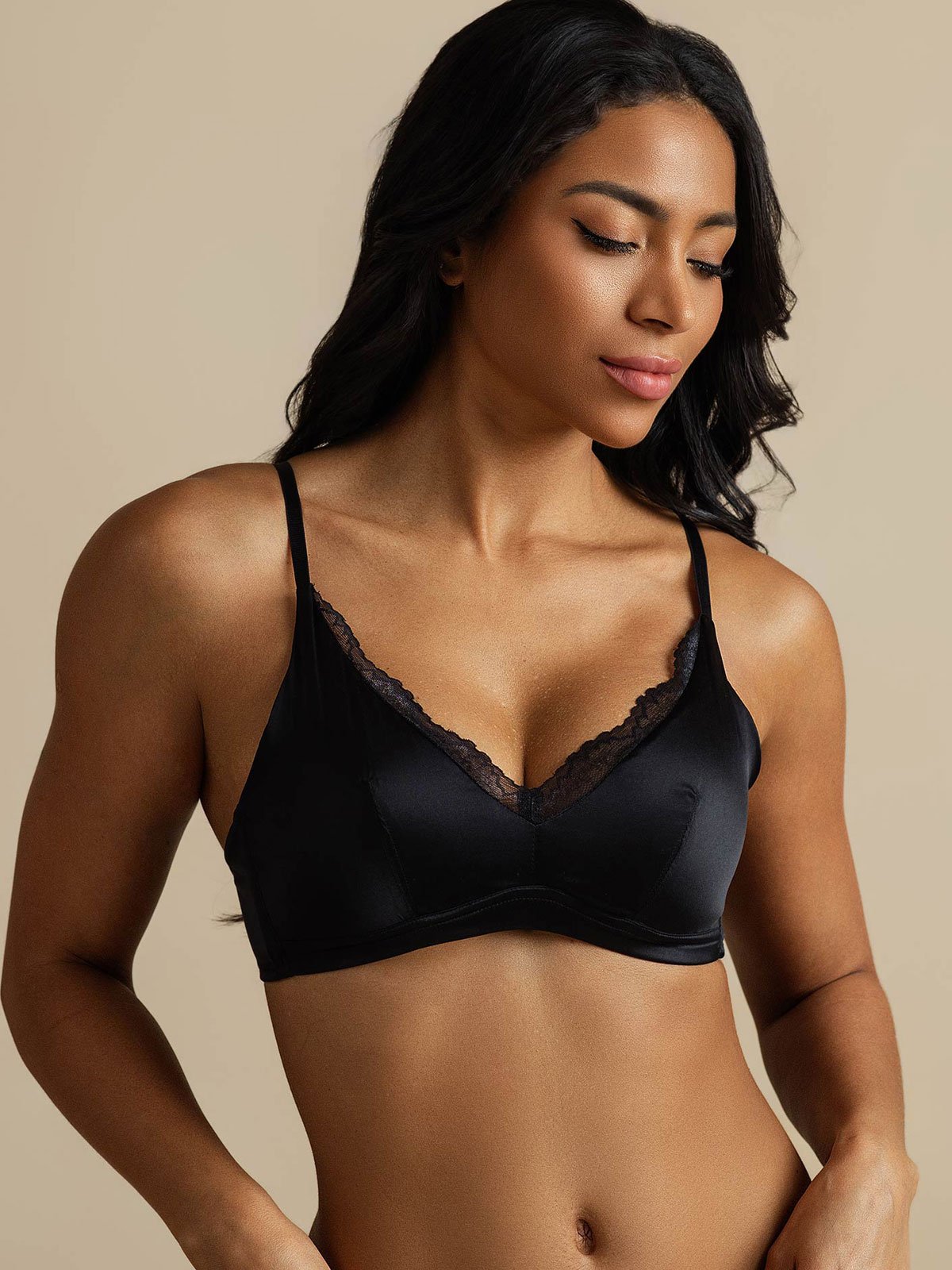 [Nero] SilkSilky-IT Seta pura Bra 006,