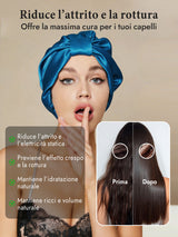 [Verde Acqua] SilkSilky-IT Cuffia di seta 003