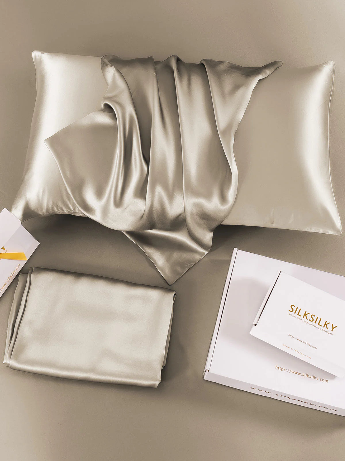 [Cachi] SilkSilky-IT 19Momme Seta pura Pillowcase 004