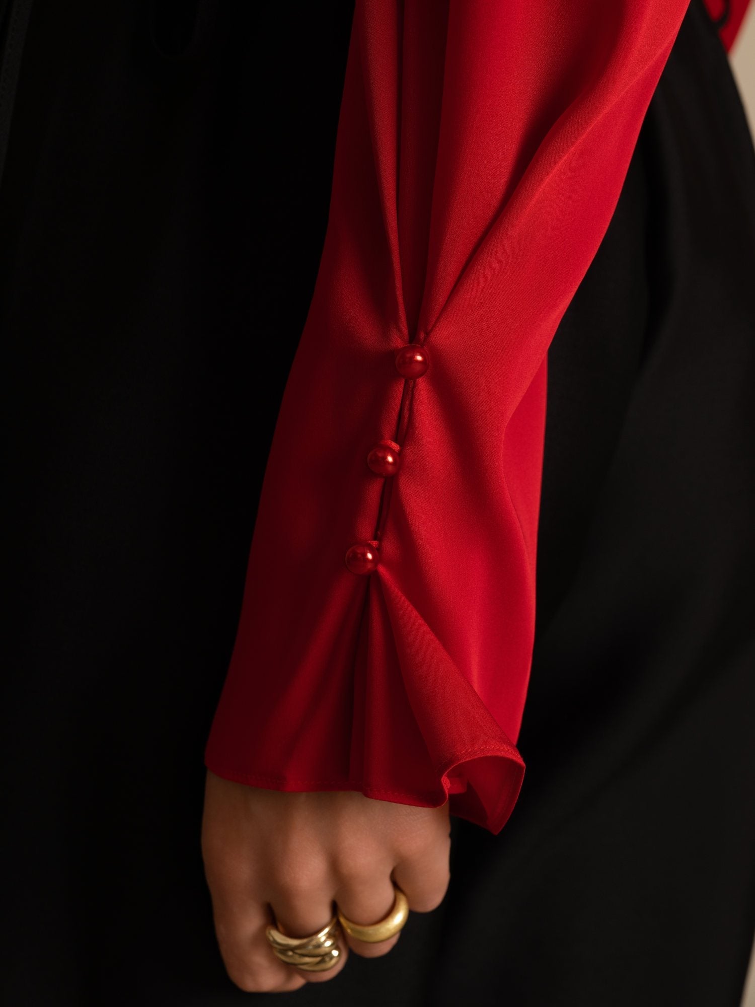 [Vino] SilkSilky-IT 19Momme Seta Manica lunga Scollo a V Camicette 007