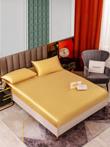 [Champagne] SilkSilky-IT 25Momme Set di biancheria da letto 001