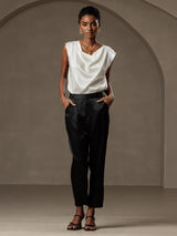 [Nero] SilkSilky-IT 19Momme Seta Womens Pants 006