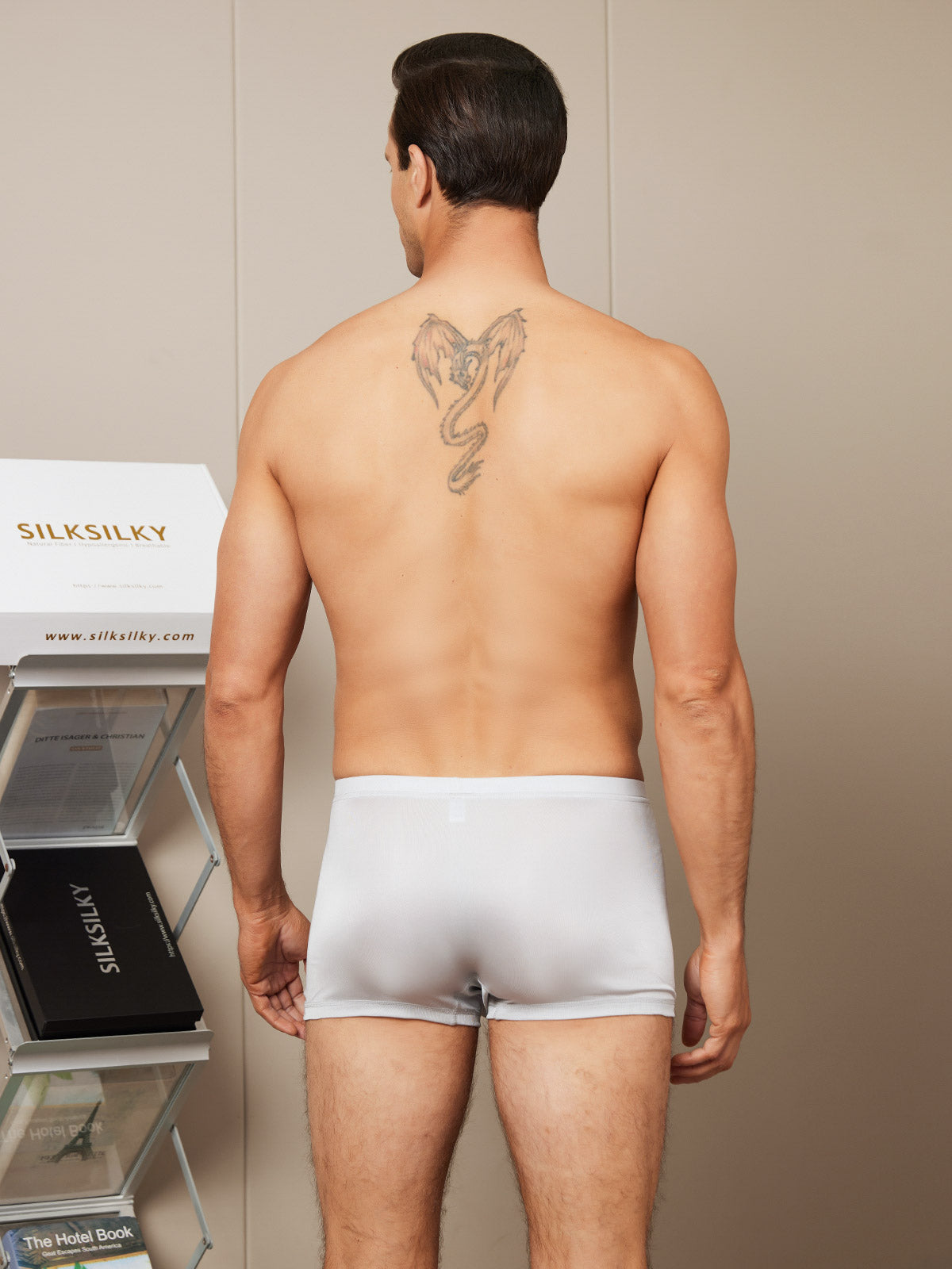 SilkSilky IT Maglia di seta Mens Underwear Grigio 002