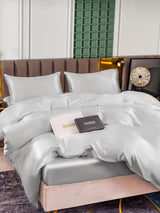 [Argento] SilkSilky-IT 25Momme Set di biancheria da letto 002