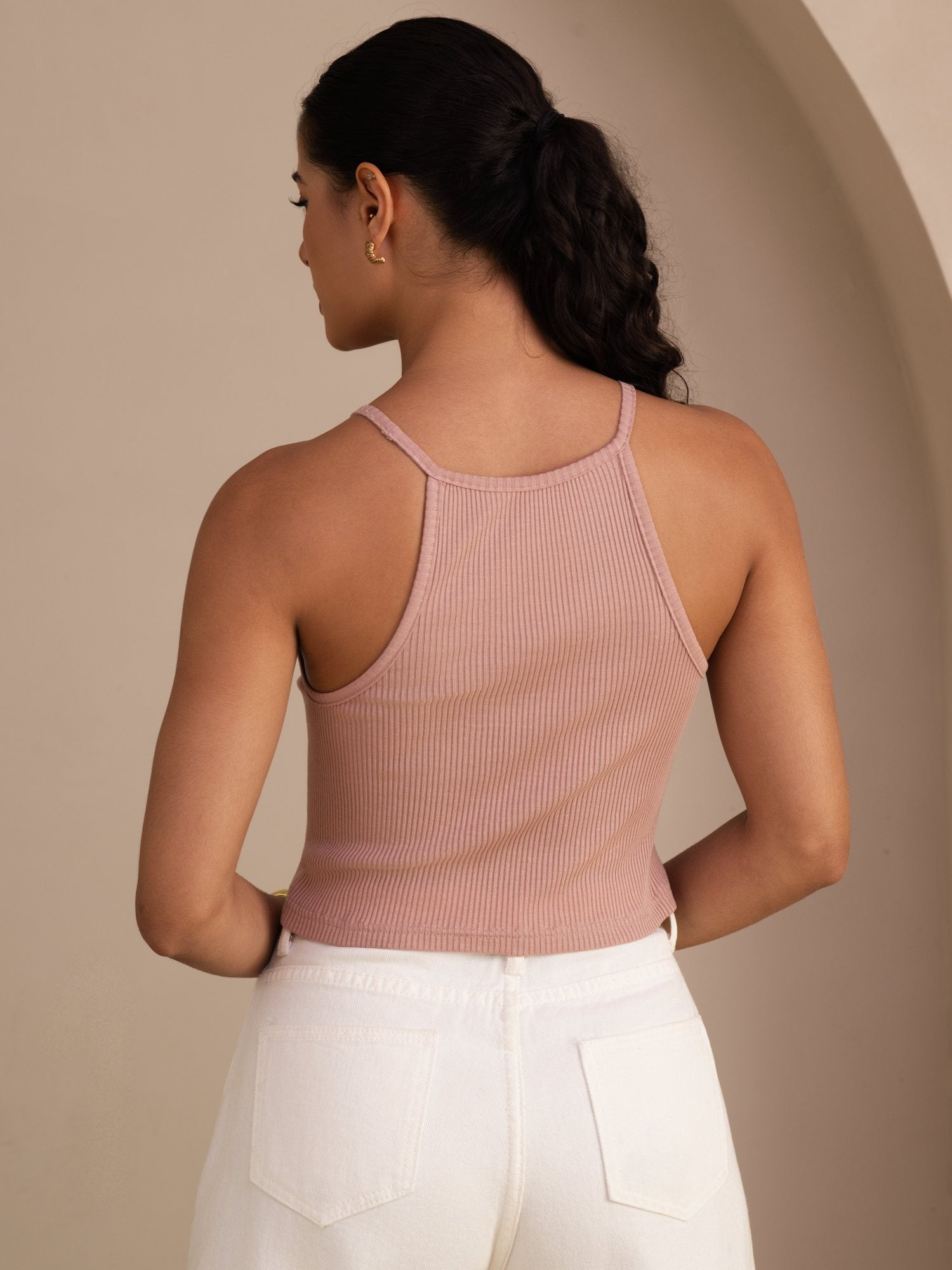 [Rosa] SilkSilky-IT Sleeveless Crew Neck Cami 002