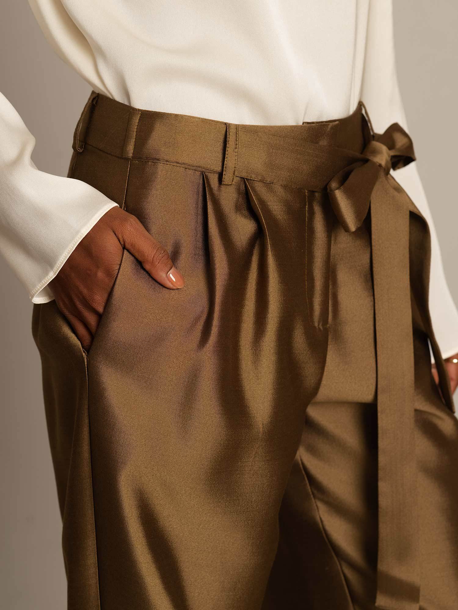 [Bronzo] SilkSilky-IT 32Momme Seta Womens Pants 004,