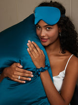 [Verde Acqua] SilkSilky-IT 19Momme Seta pura Pillowcase Set 001