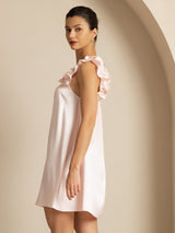 [Rosa] SilkSilky-IT Sleeveless Square Neck Camicia da notte 003