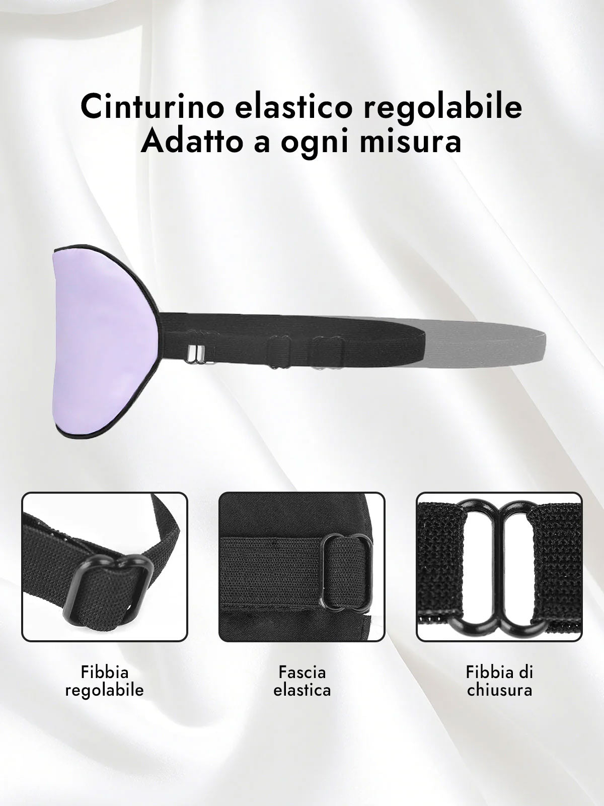 [Lavanda] SilkSilky-IT Mascherina da Notte 004