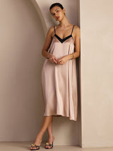 [Toscana] SilkSilky-IT V Neck Vestiti da donna 007
