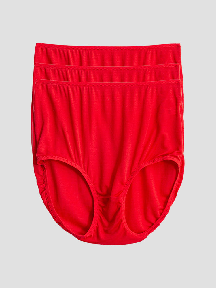 [Rosso] SilkSilky-IT Maglia di seta Panty 003