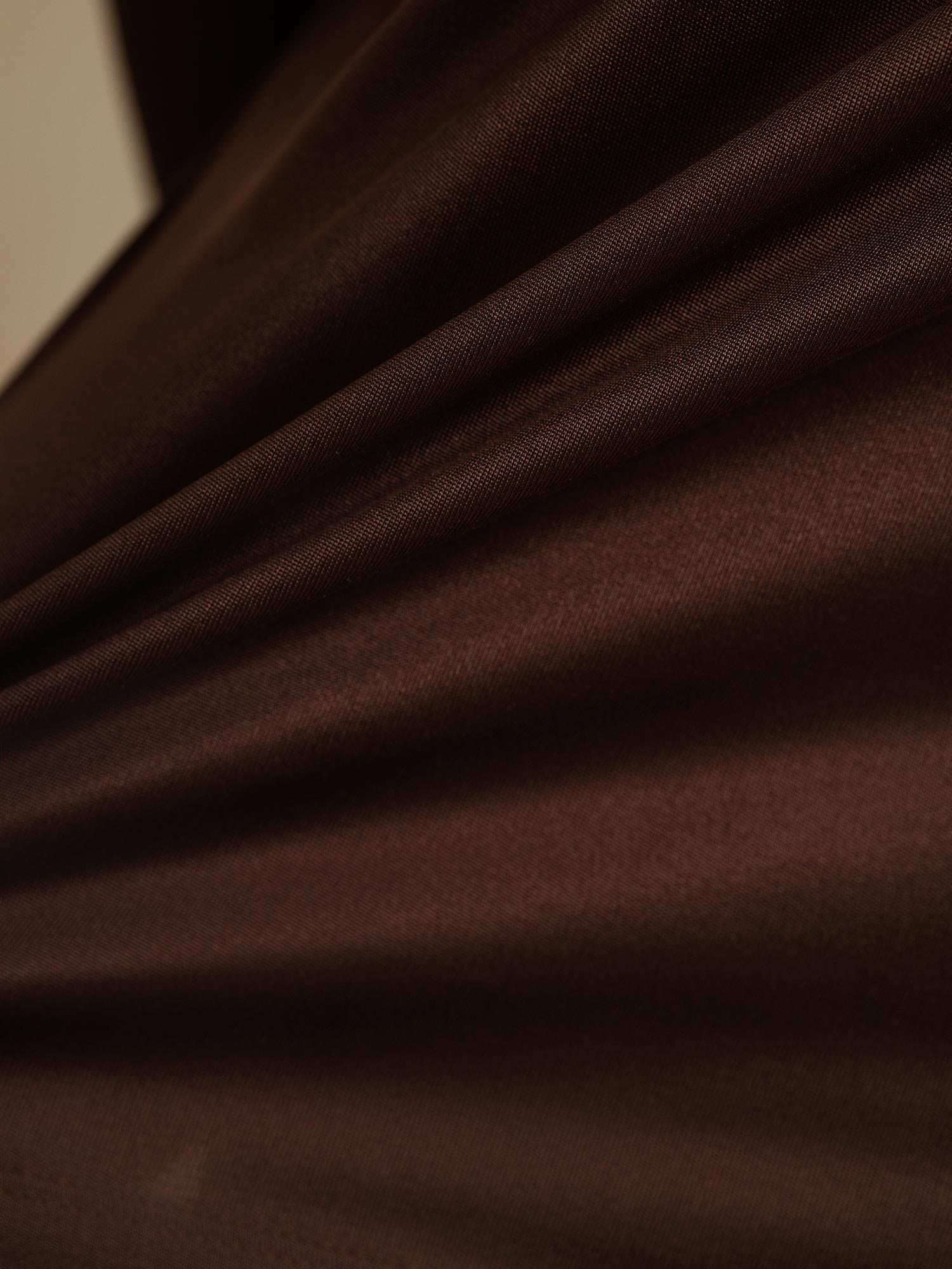 [Caffè] SilkSilky-IT Seta pura Womens T-Shirt 005,