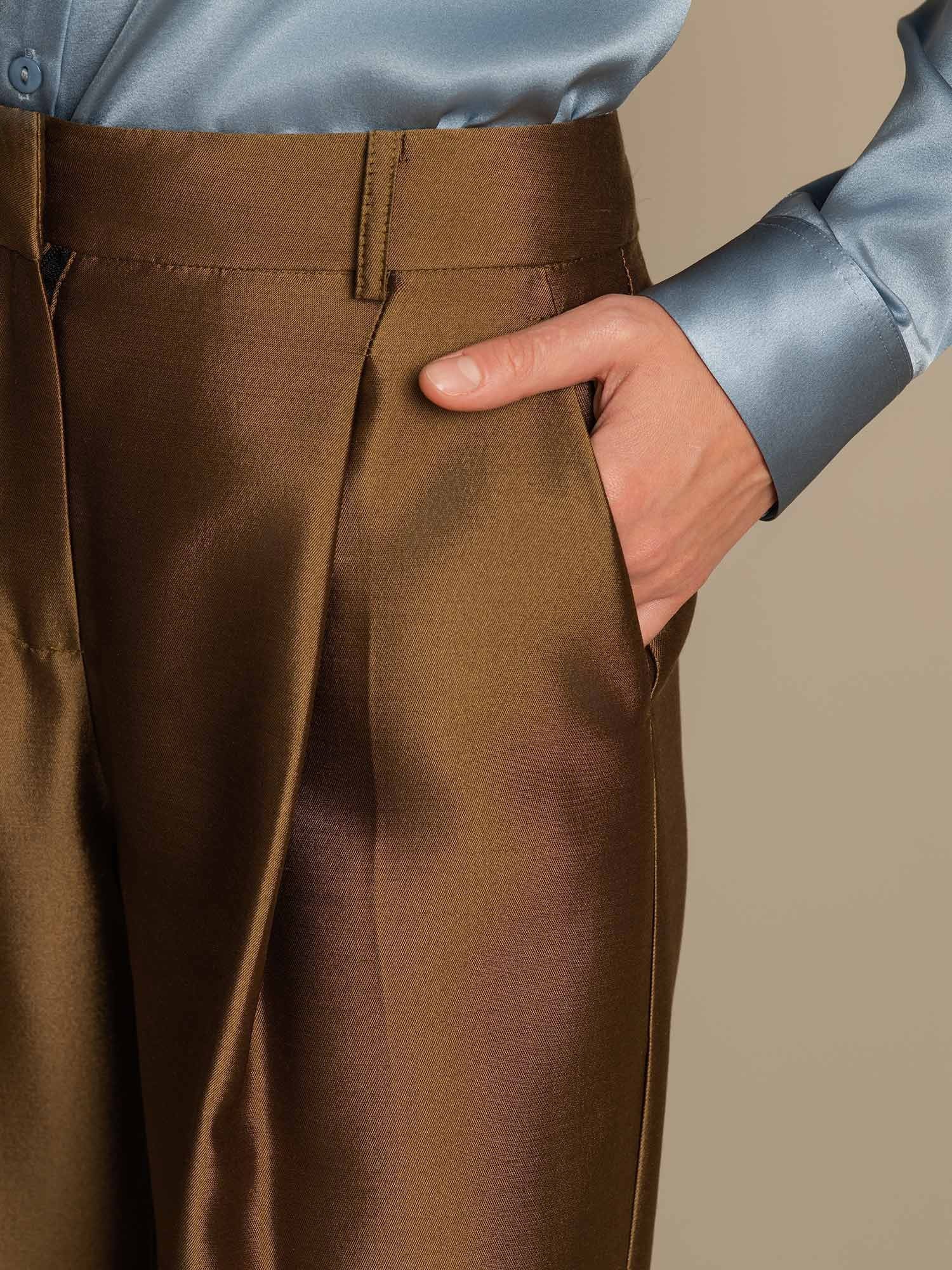 [Bronzo] SilkSilky-IT 32Momme Seta Womens Pants 004,