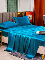 [Verde Acqua] SilkSilky-IT 25Momme Set di biancheria da letto 003