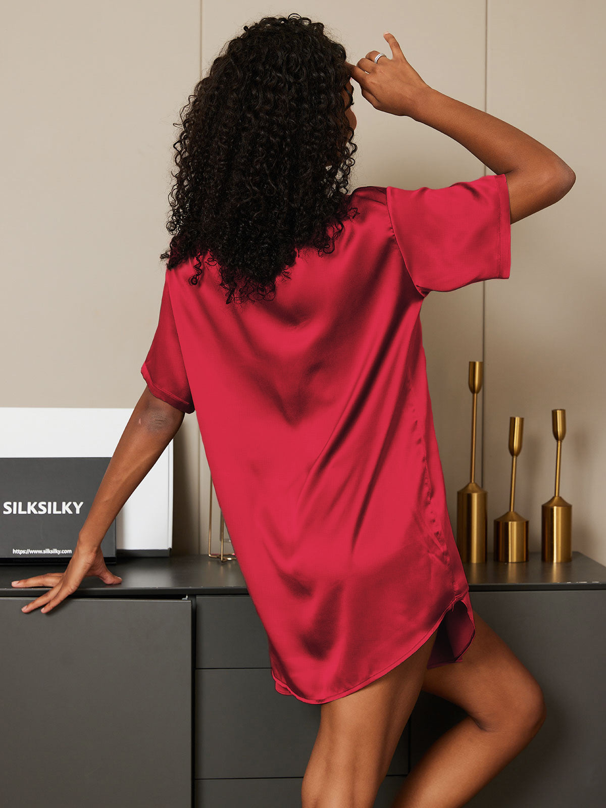 [Vino] SilkSilky-IT Seta pura Womens Pajamas 002