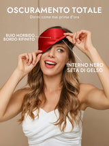 [Rosso] SilkSilky-IT Mascherina da Notte 002