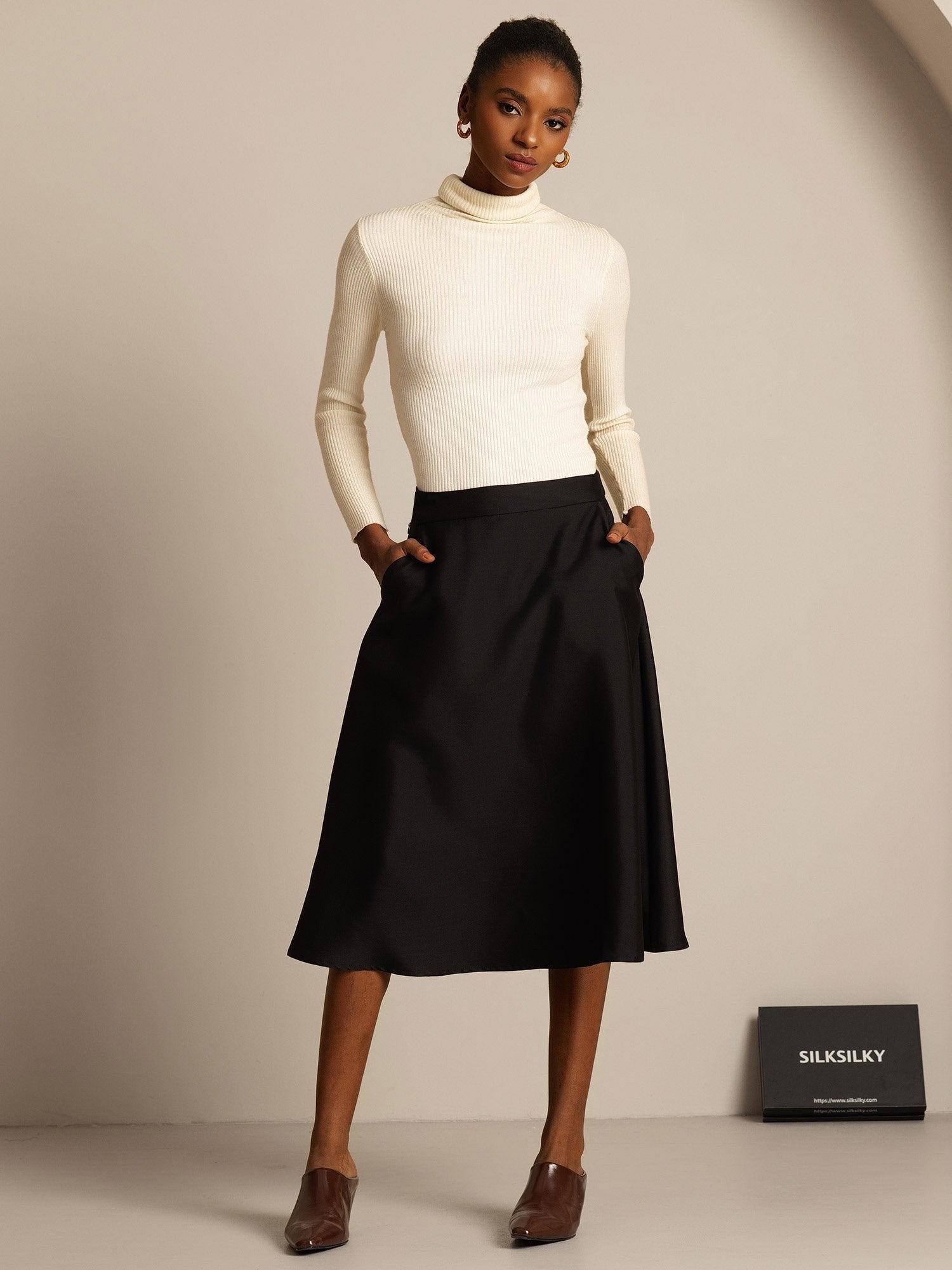 [Nero] SilkSilky-IT 32Momme Seta Skirt 005