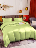 SilkSilky IT 19Momme Seta pura Bedding Set MentaVerde 004