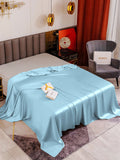 SilkSilky IT 19Momme Seta pura Sheet Azzurro 001