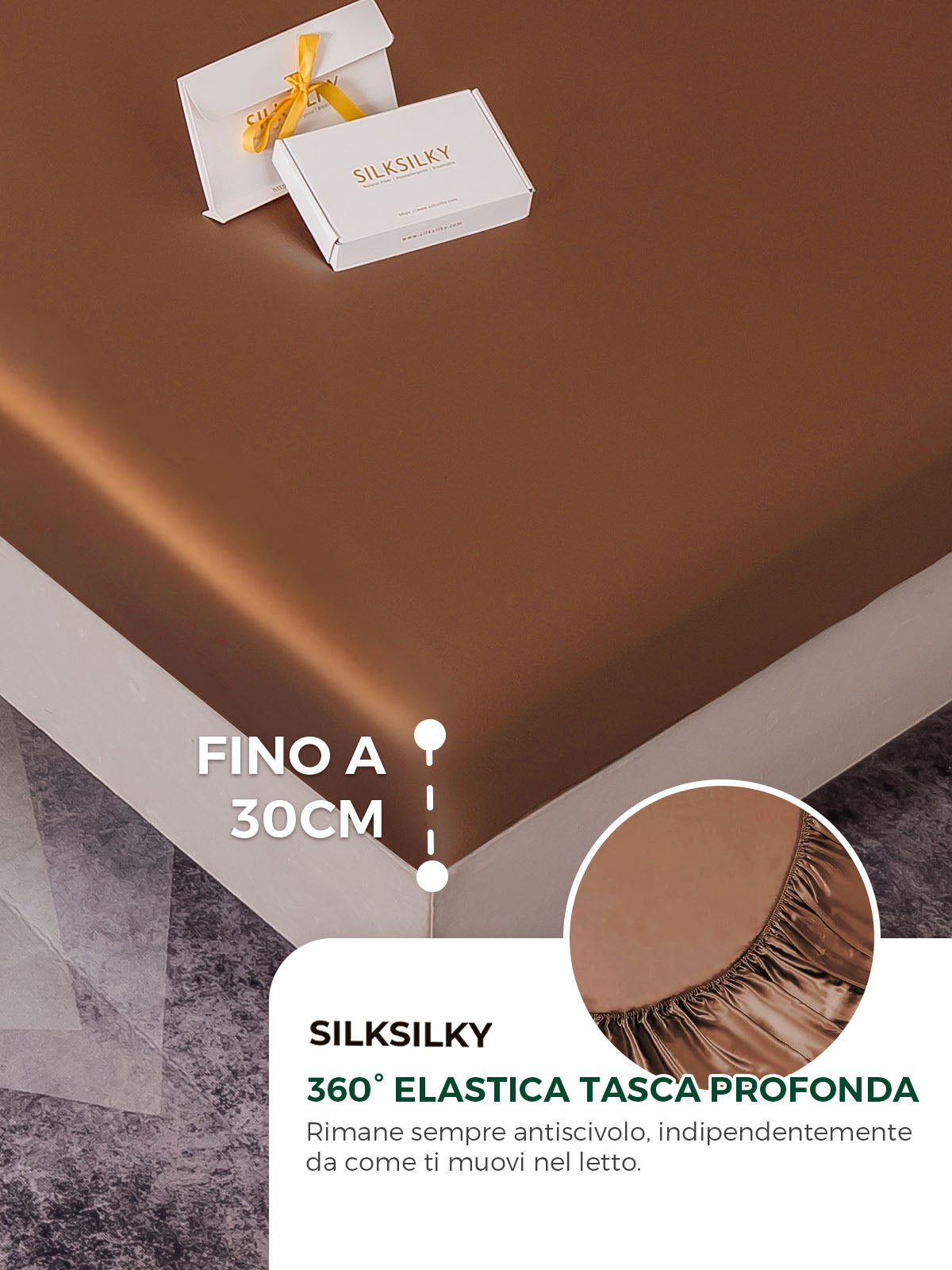 [Caffè] SilkSilky-IT 19Momme Seta pura Bedding Set 004